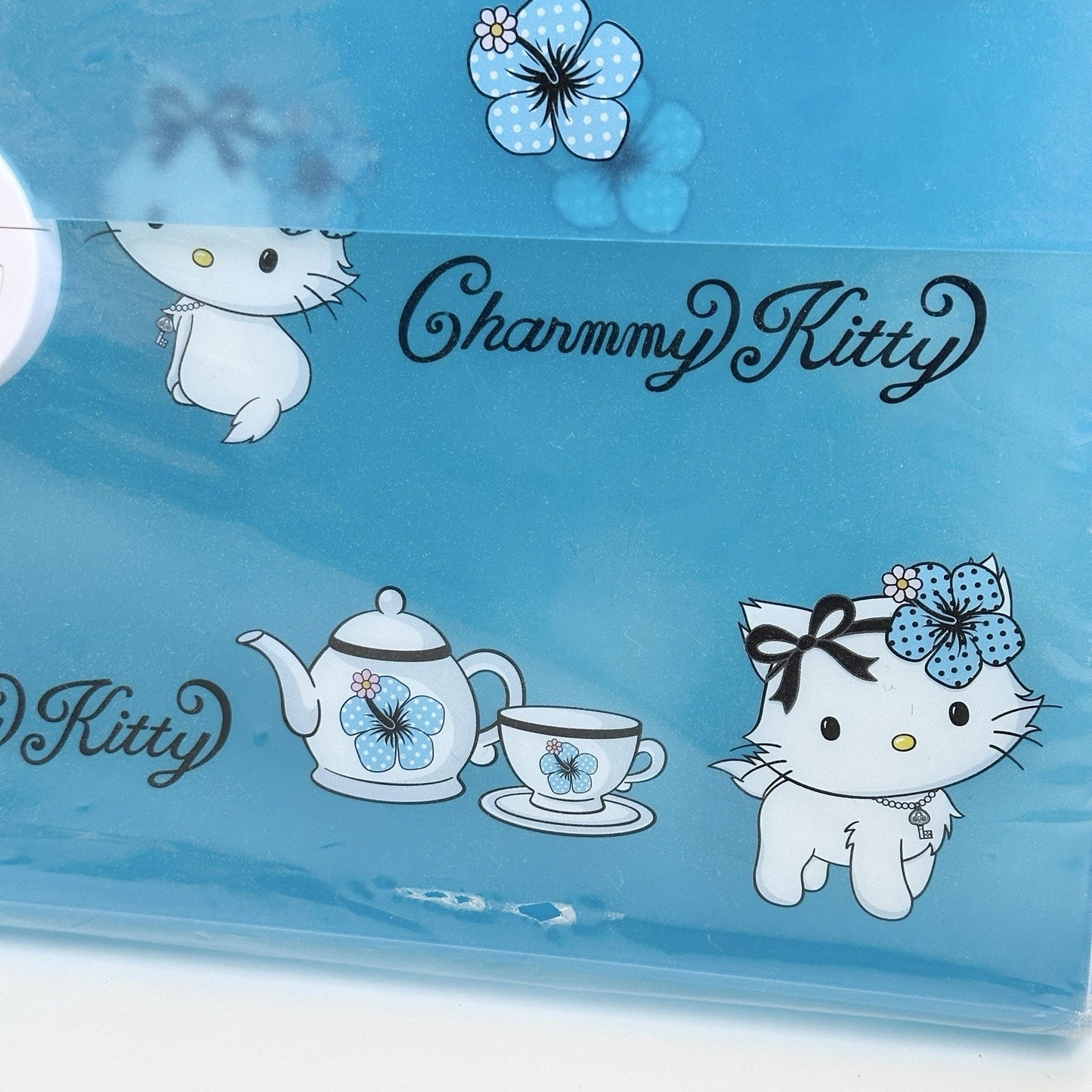 Heisei Retro Sanrio Charmy Kitty Carrying Case Rare Hibiscus Document Folder VTG