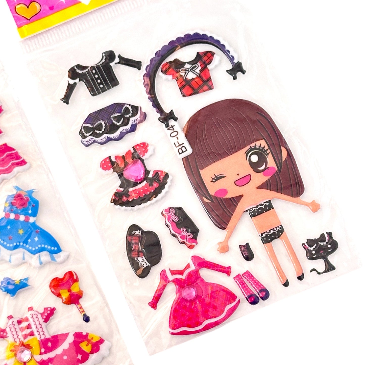 Dress Up Doll 3D Stickers