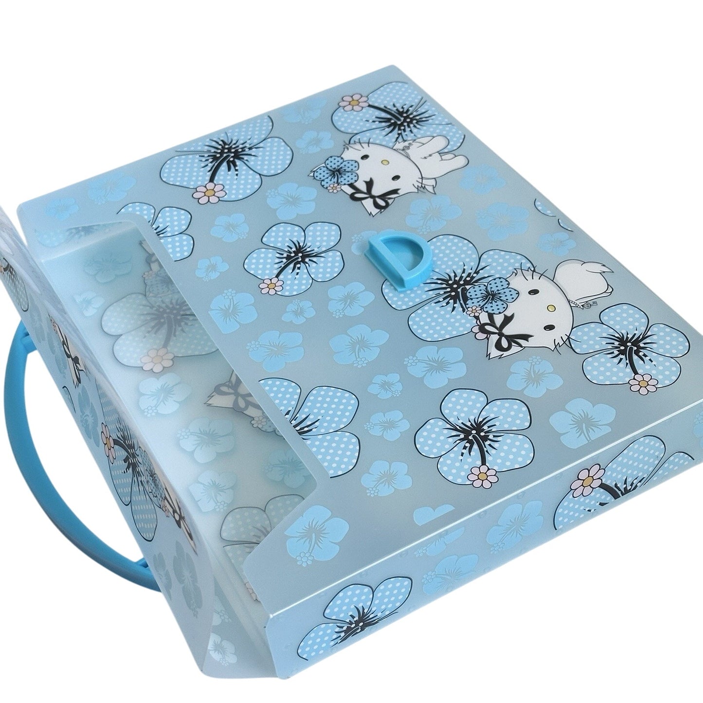 Heisei Retro Sanrio Charmy Kitty Carrying Case Rare Hibiscus Document Folder VTG