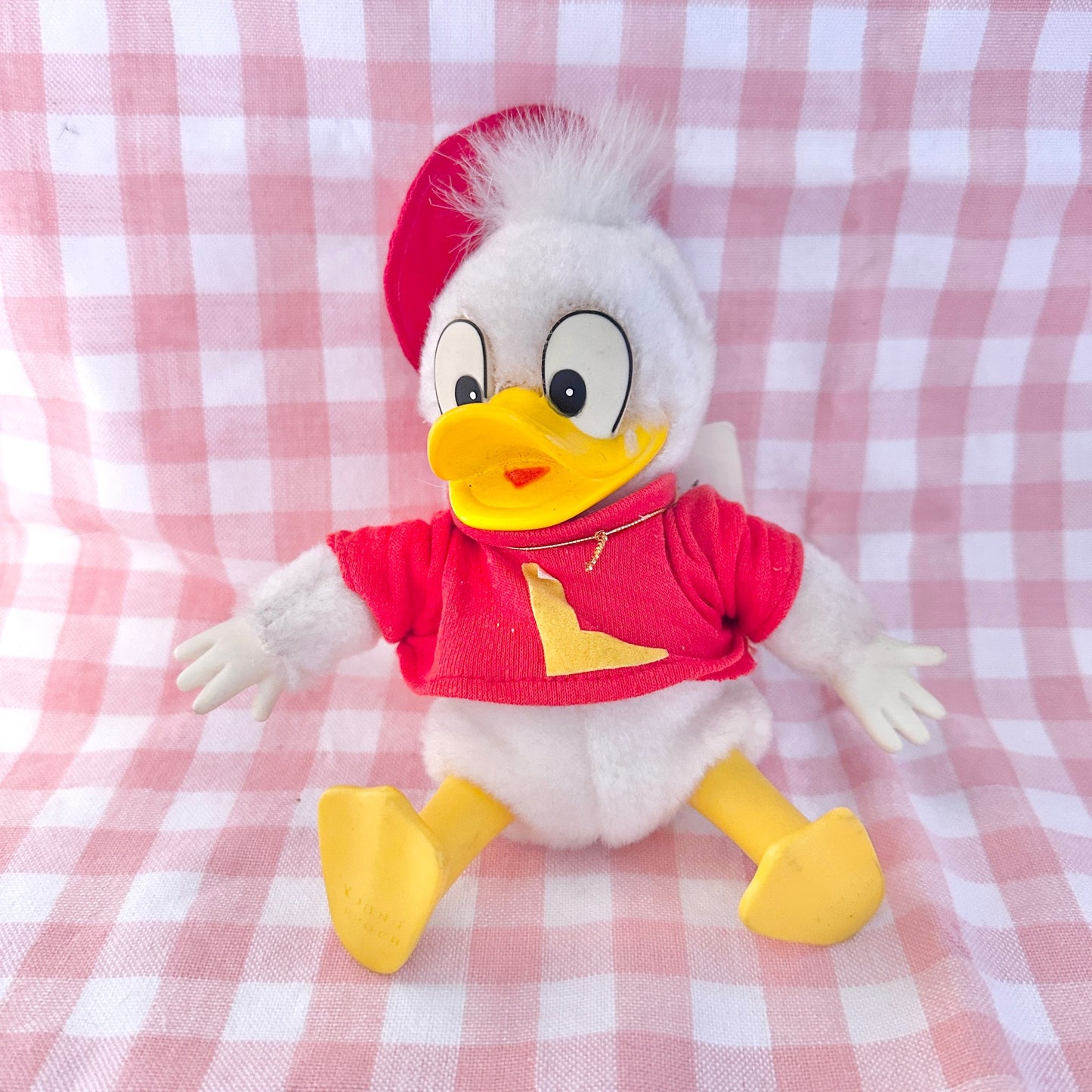 RARE 1982 Tokyo Disneyland Louie Duck Plush Doll With Tags Rubber Feet