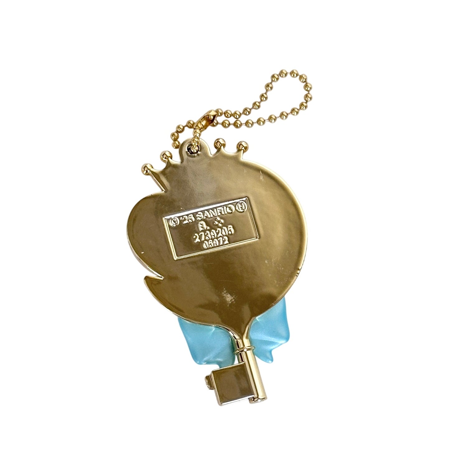 Kuromi Sanrio Kiratti Magical Charm Key Gachapon Charm Ribbon Keychain Gold