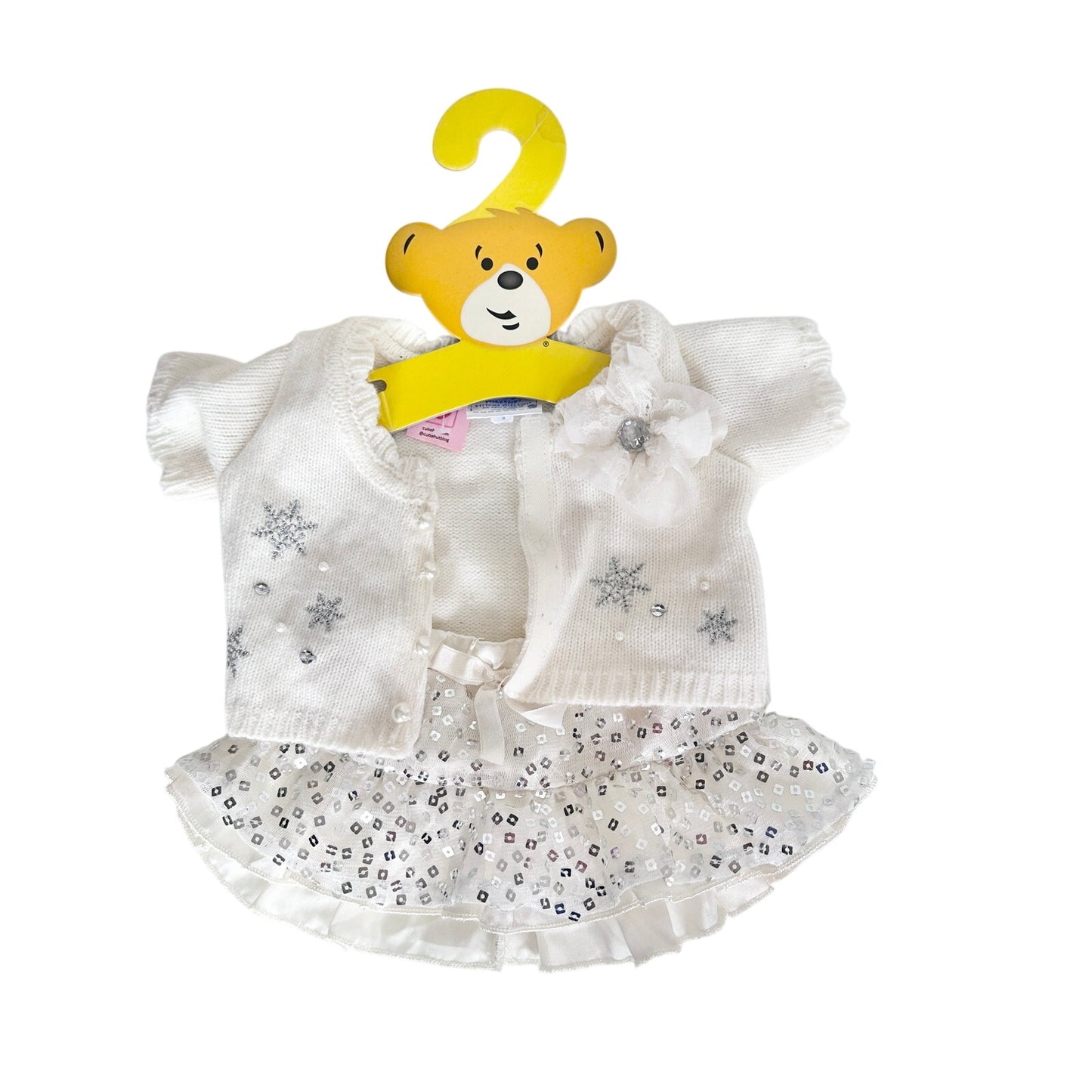 Build-A-Bear Sweater Skirt Set Snowflakes BAB Workshop Clothes Outfit 2000s