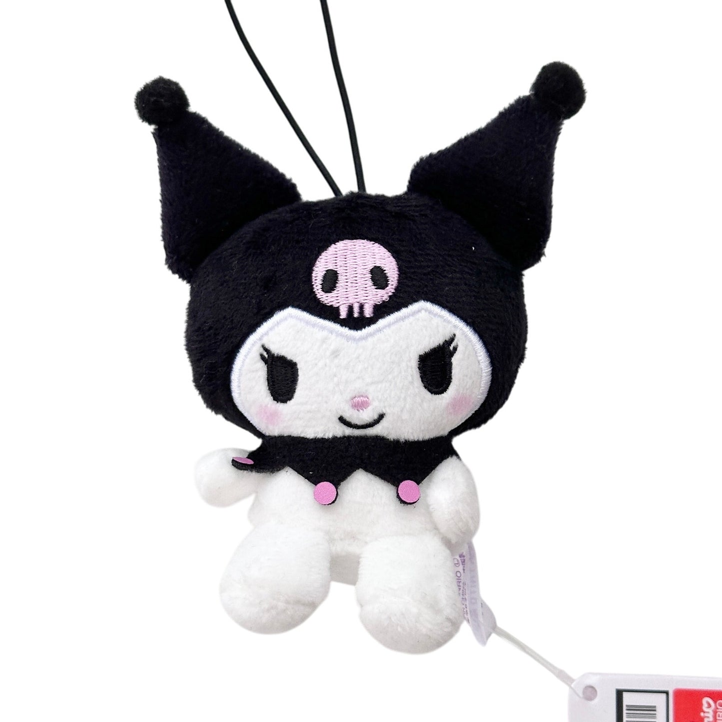 Kuromi Sanrio Japan Mascot Strap Plush Toy 4" Official Merch
