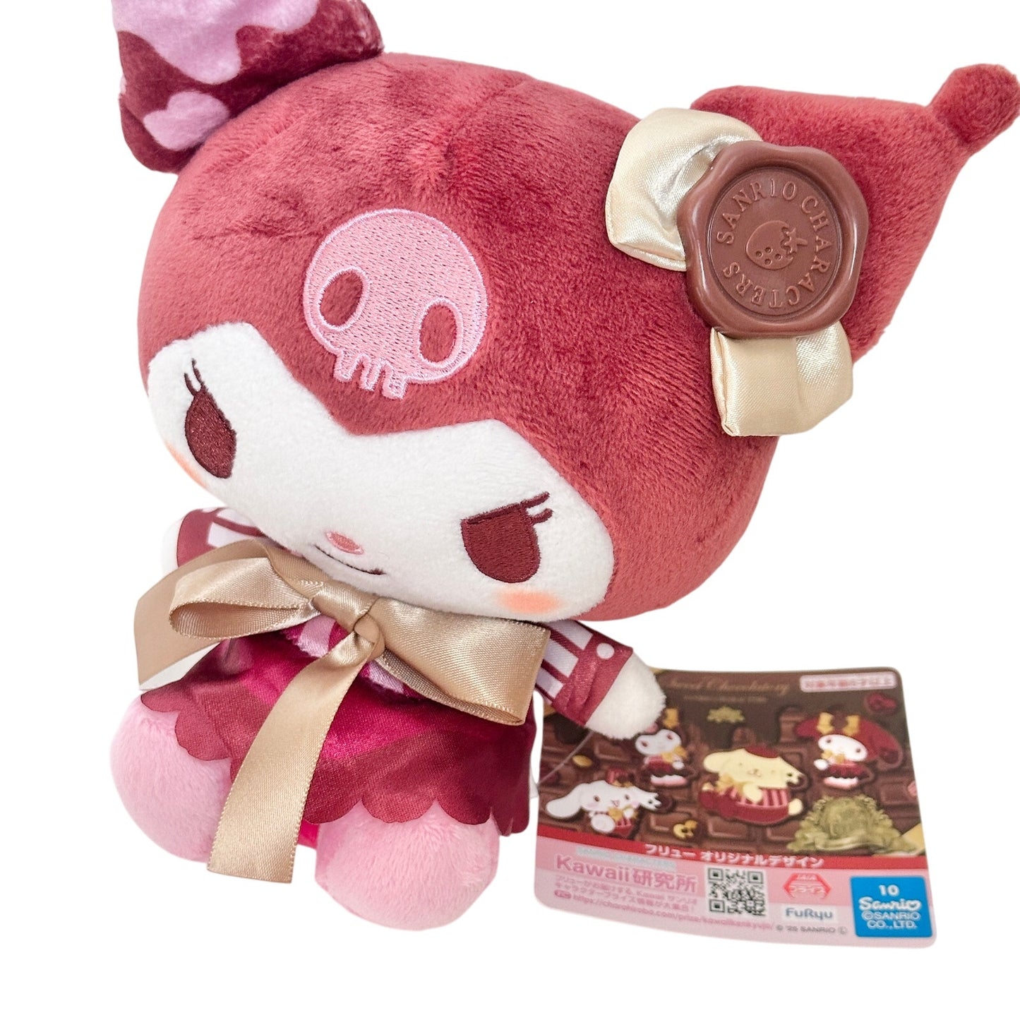 Kuromi Sweet Chocolate Valentine Plush Doll Themed Sanrio JAPAN 7" NWT