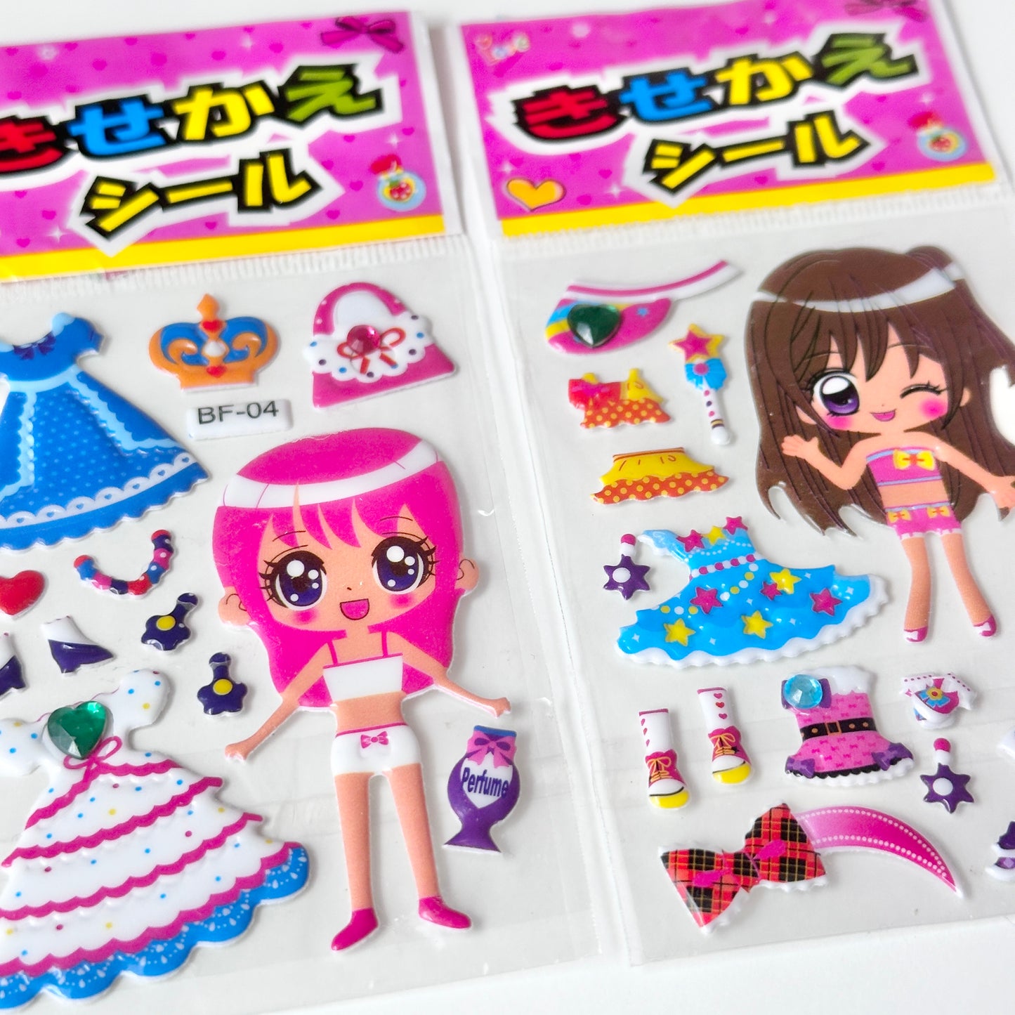 Dress Up Doll 3D Stickers