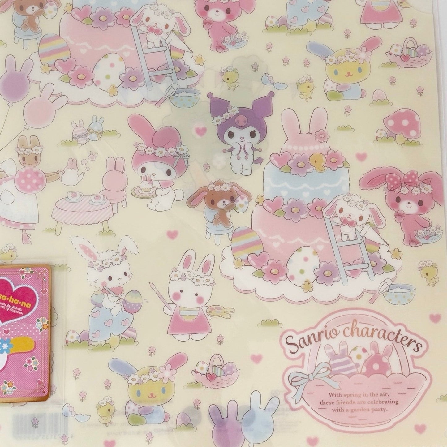 Sanrio Bunnies File Folder Usahana My Melody Kuromi Sugar Bunnies Easter Chum