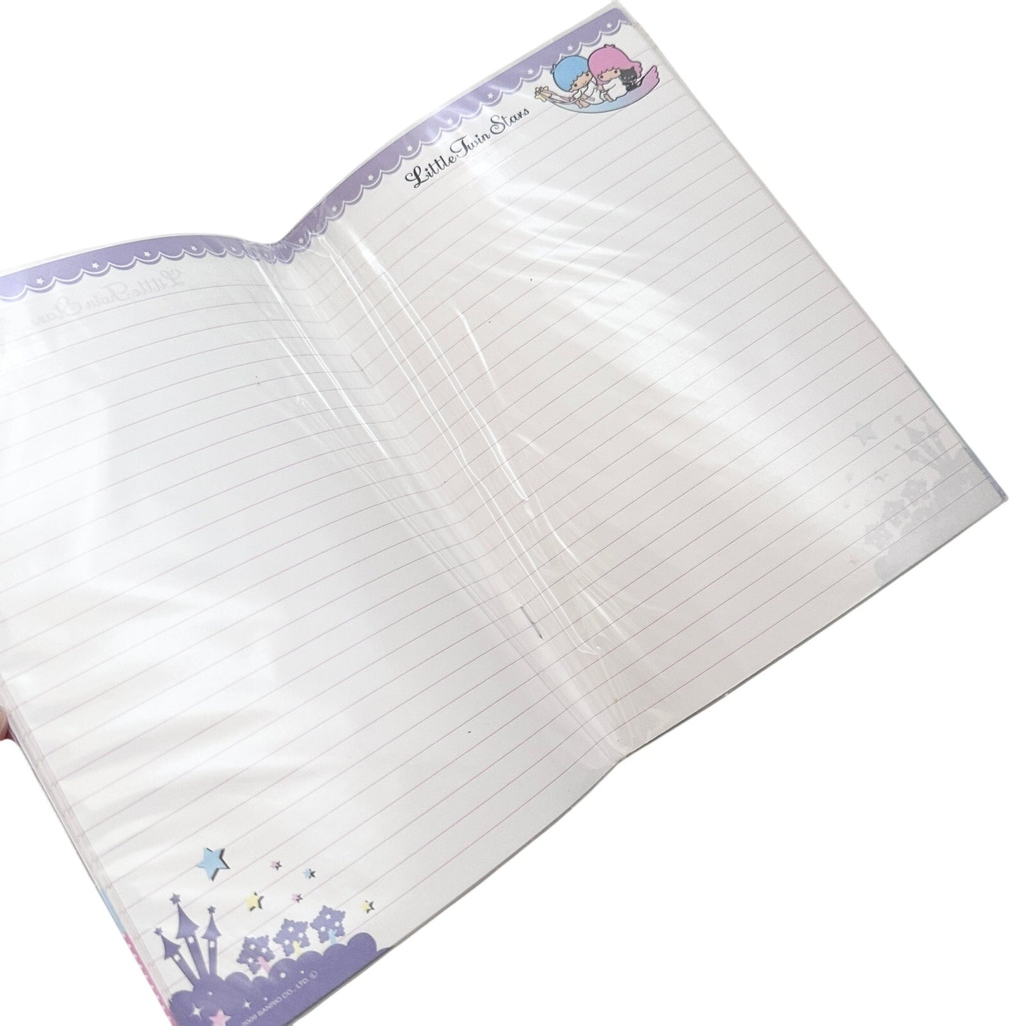 Little Twin Stars A5 Lines Notebook Dreamy Night Sky Purple Kawaii