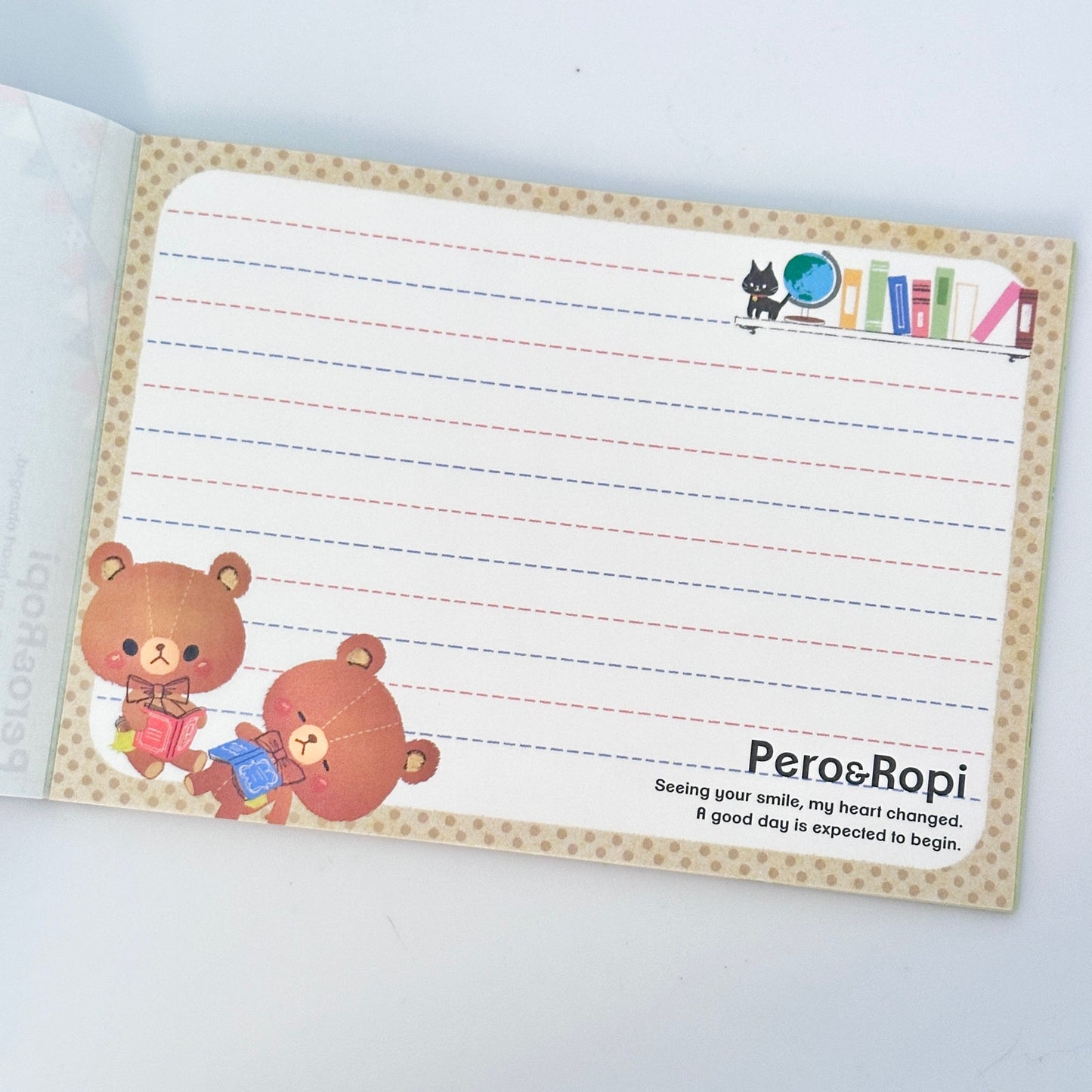 Pero & Ropi Memo Pad Heisei Retro Vintage Bears Kawaii Clover Circus