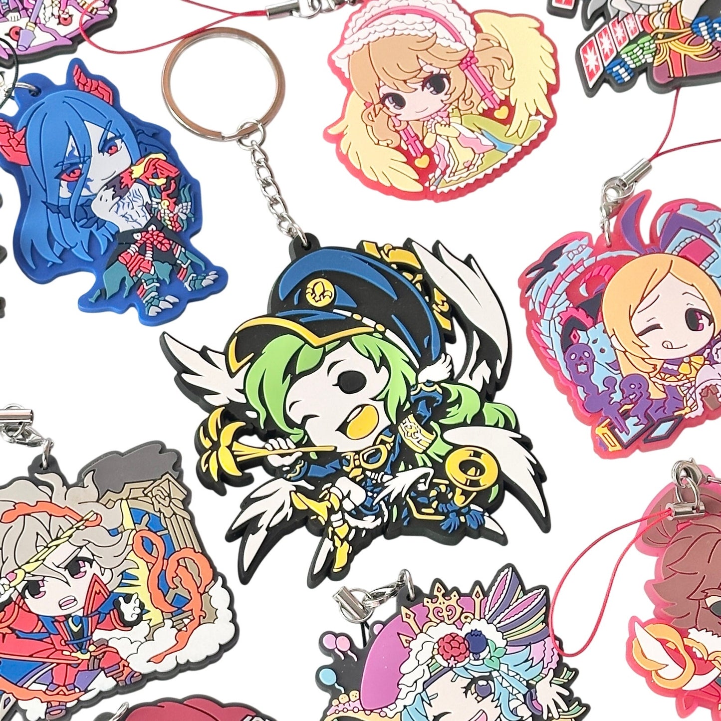 Monster Strike Huge Lot of PVC Rubber Strap Charms