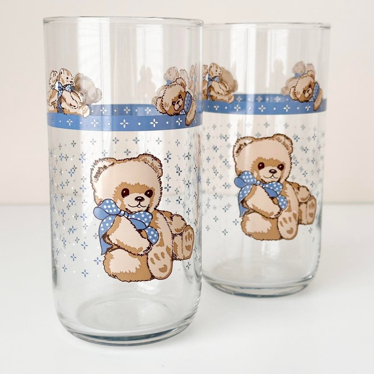 Teddy bear glasses tumblers 16oz