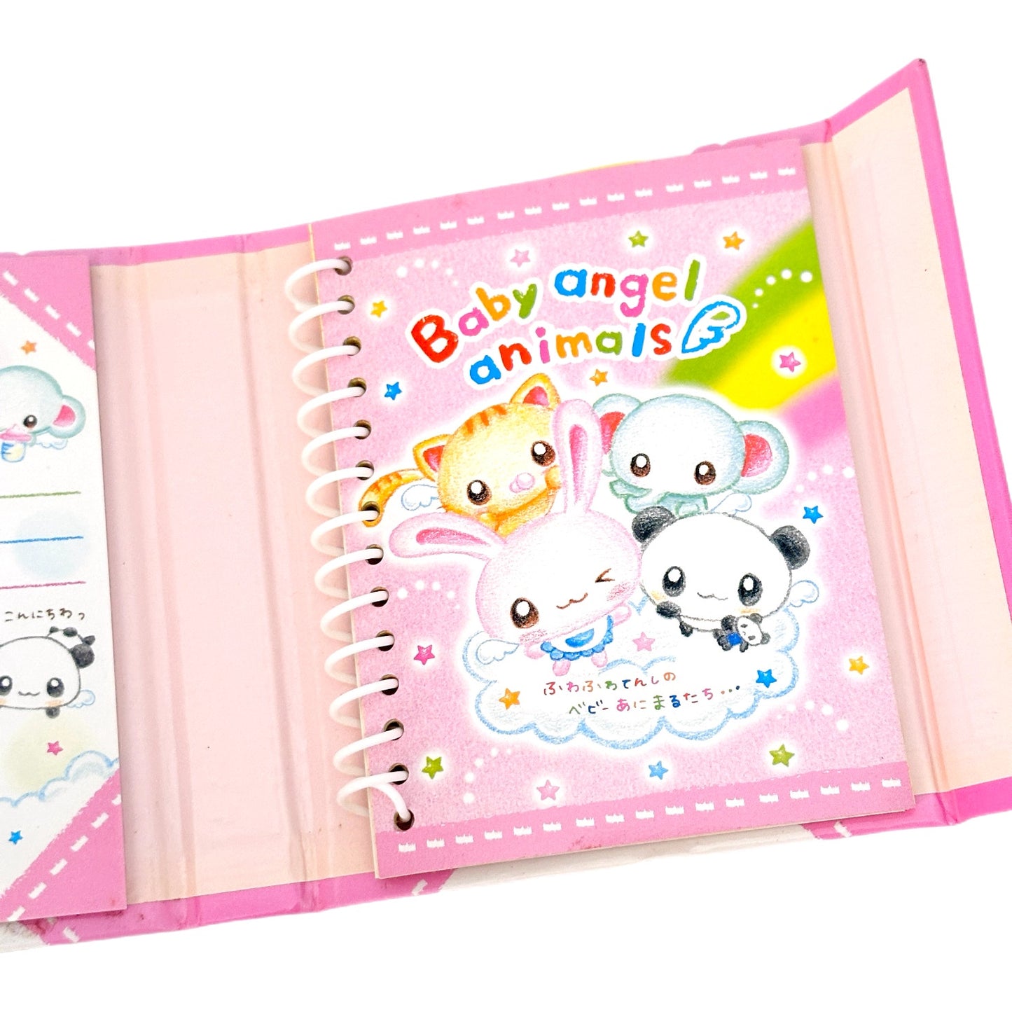 Baby Angel Animals Memo Pad Heisei Retro Vintage Kawaii Bear Bunny Cat