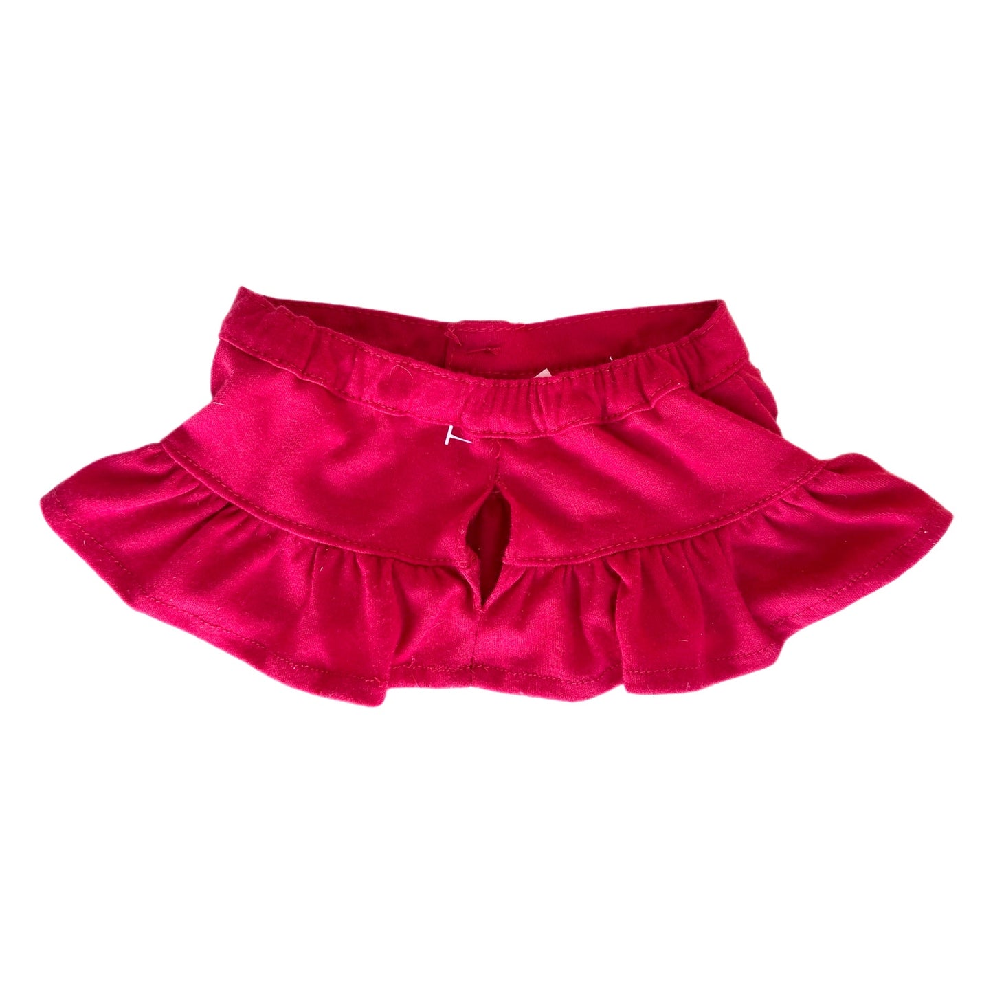 Build-A-Bear Red Ruffle Skirt Rhinestone BABW Workshop Clothes Outfit 2000s