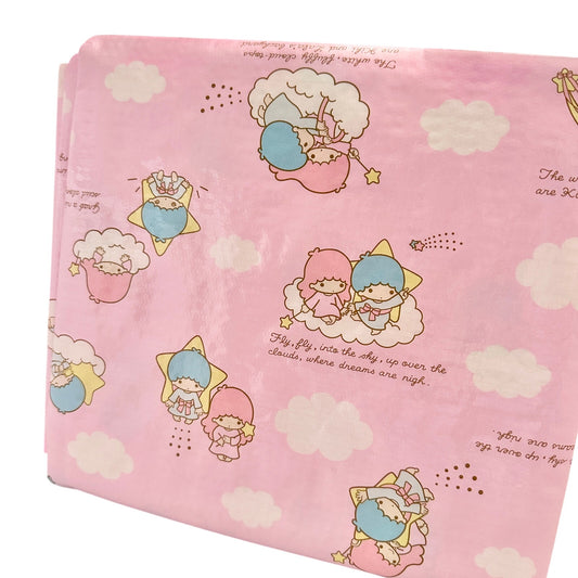 Little Twin Stars Sanrio Pink Vintage Picnic Tarp and Tote 2004 Vintage Heisei