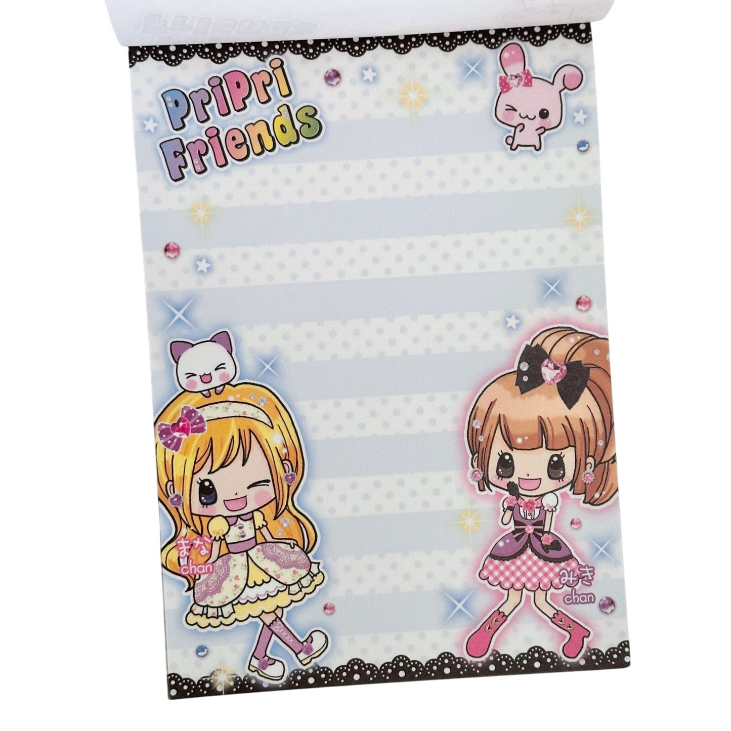 Vintage Daiso Pri Pri Friends Heisei Retro Japanese Memo Pad Stationery Kawaii