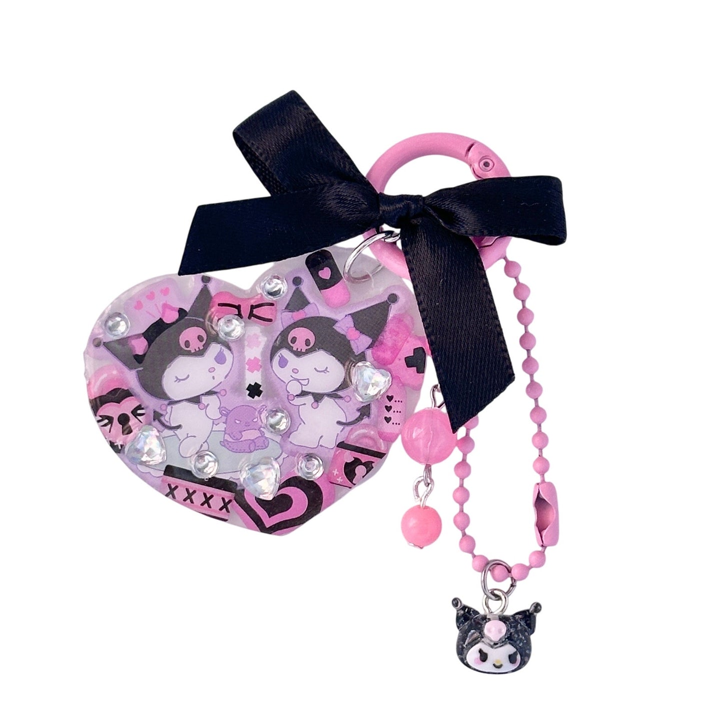 Kuromi Ribbon Bag Charm