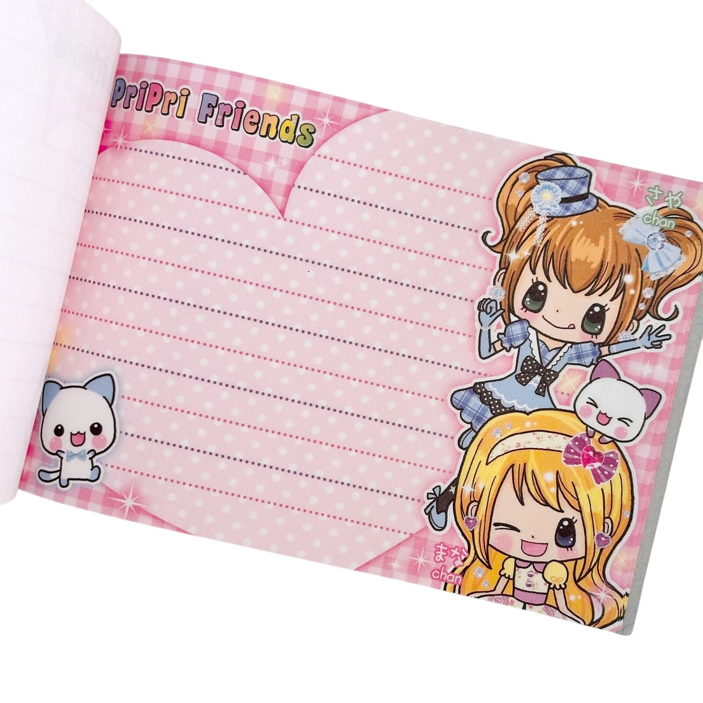 Vintage Daiso Pri Pri Friends Heisei Retro Japanese Memo Pad Stationery Kawaii