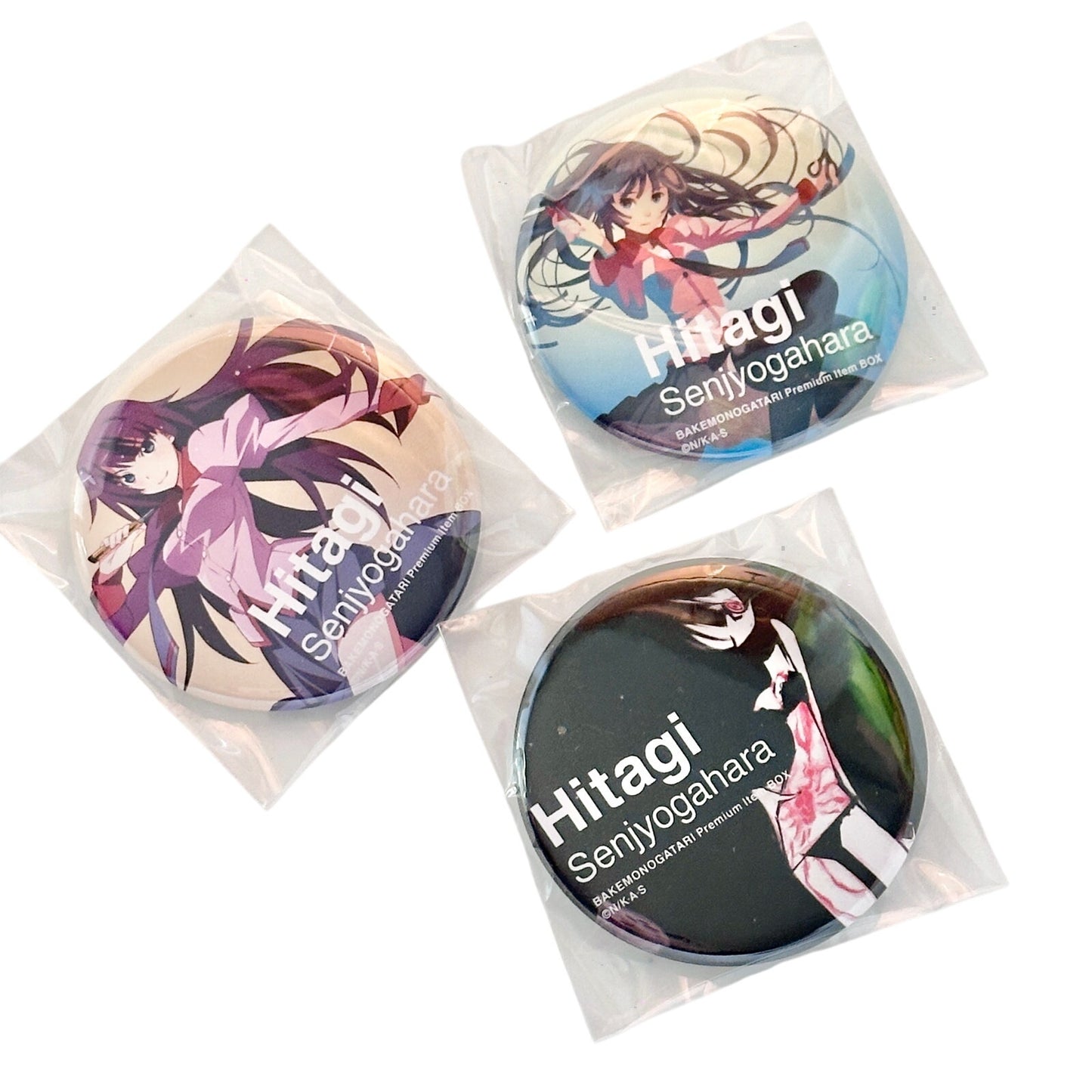 Hitagi Pinback Buttons Set of 3