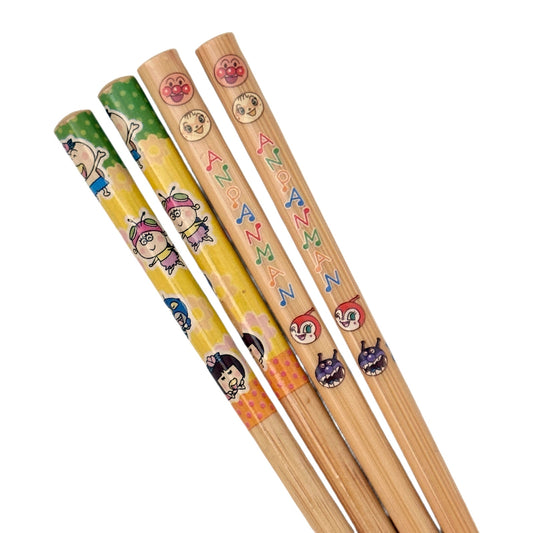 Heisei Retro Kids Chopsticks 2000's Japan Anpanman & Hanakappa