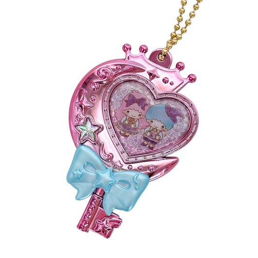 Little Twin Stars Sanrio Kiratti Magical Charm Key Gachapon Charm Ribbon Pink