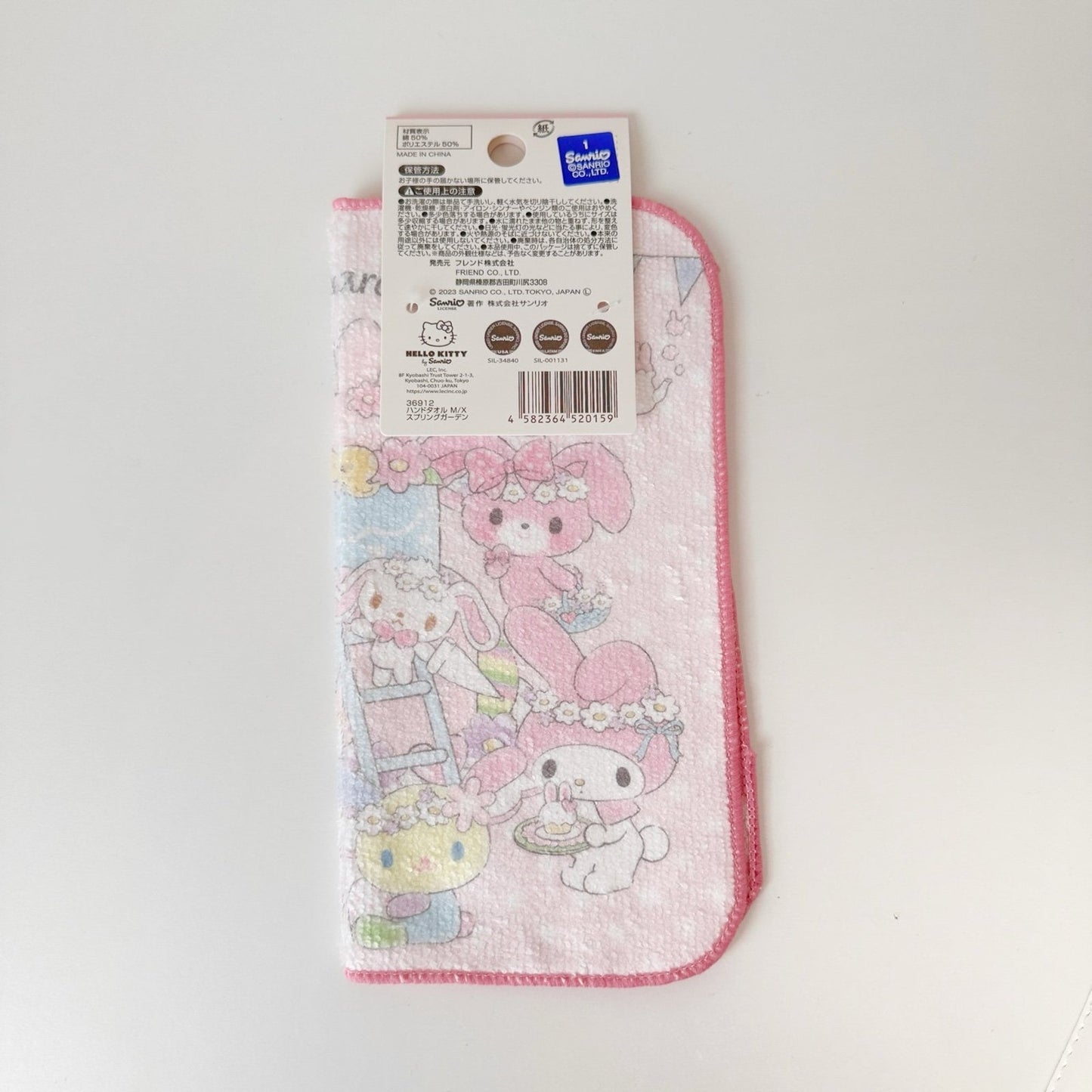 Sanrio Bunnies Wash Cloth Hand Towel Microfiber My Melody Kuromi Usahana Chums