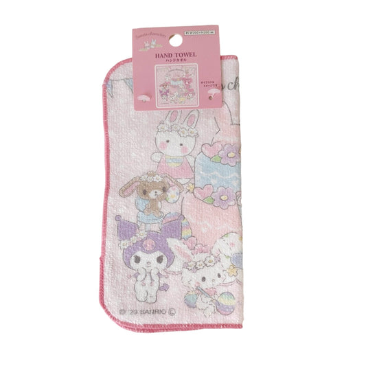 Sanrio Bunnies Wash Cloth Hand Towel Microfiber My Melody Kuromi Usahana Chums