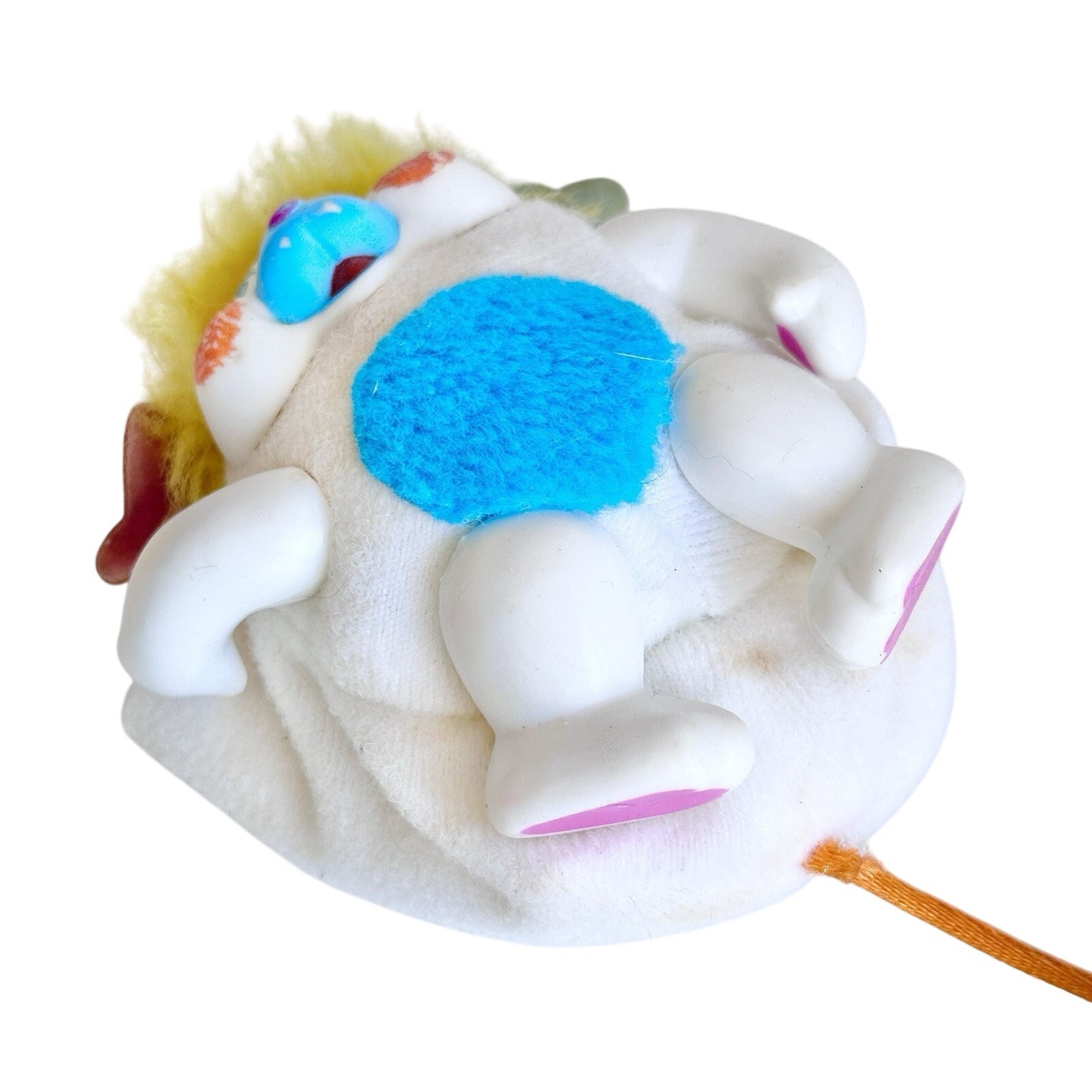 Vintage 1986 Mattel Pocket Popples Mini Figure White Toy