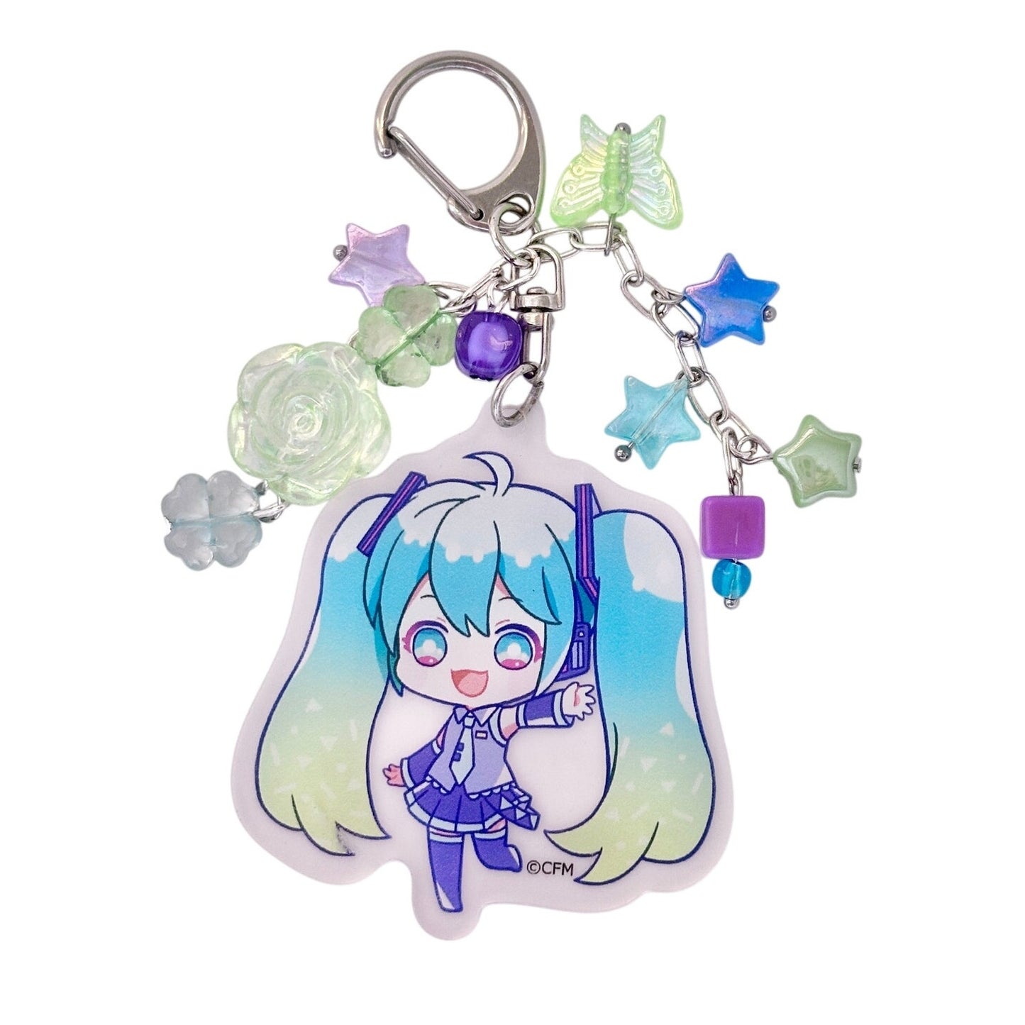 Hatsune Miku Beaded Bag Charm