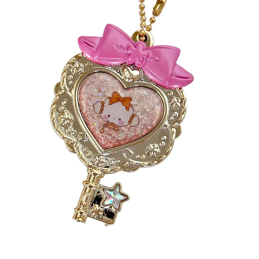 Cogimyun Sanrio Kiratti Magical Charm Key Gachapon Charm Ribbon Keychain Gold