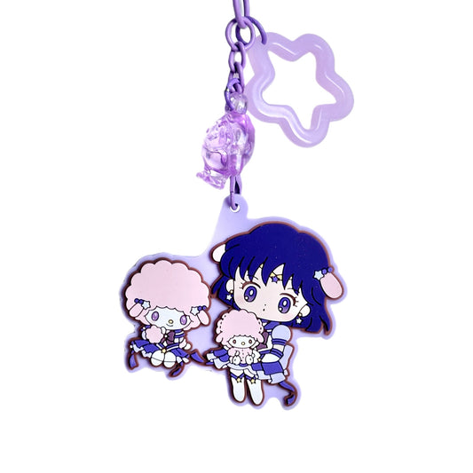 Sweet Piano Sailor Saturn Sanrio Bag Charm Handmade Beaded Clip Keychain