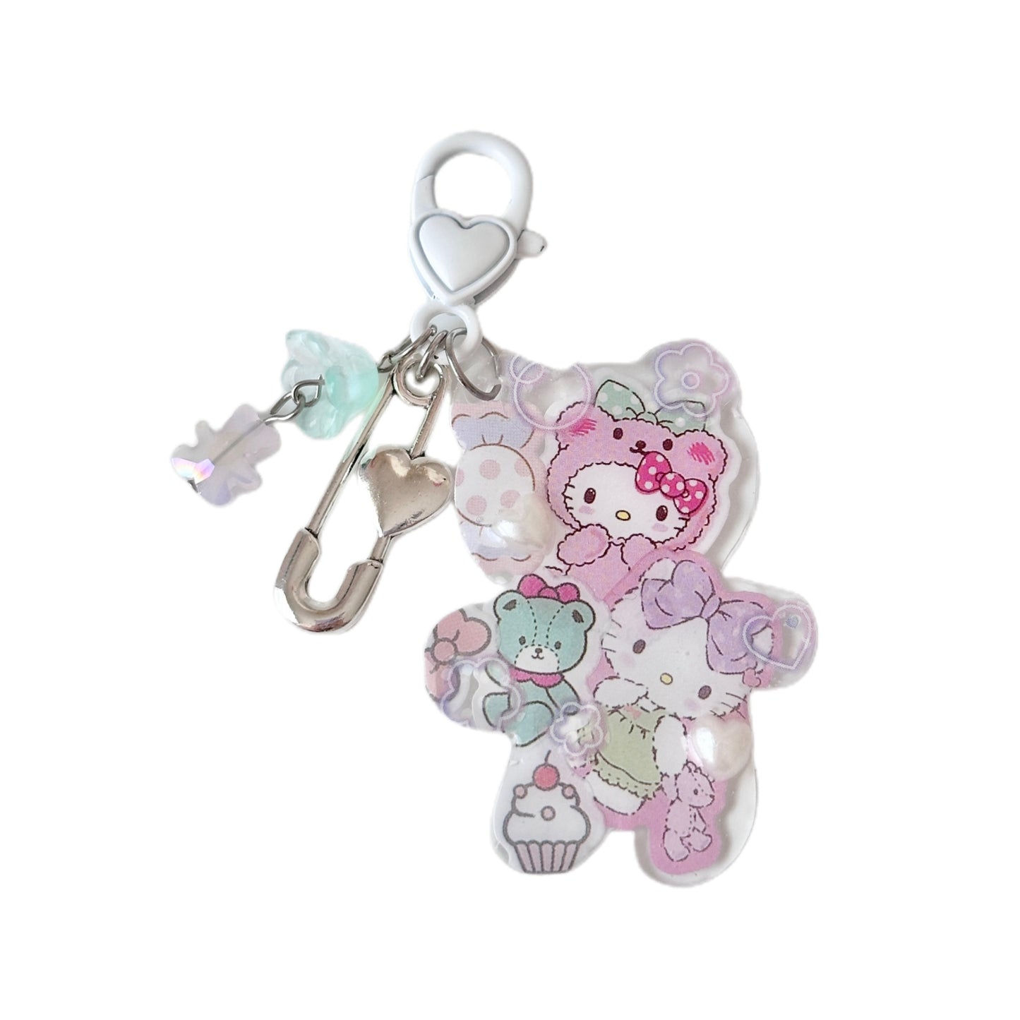 Hello Kitty Teddy Bear Charm