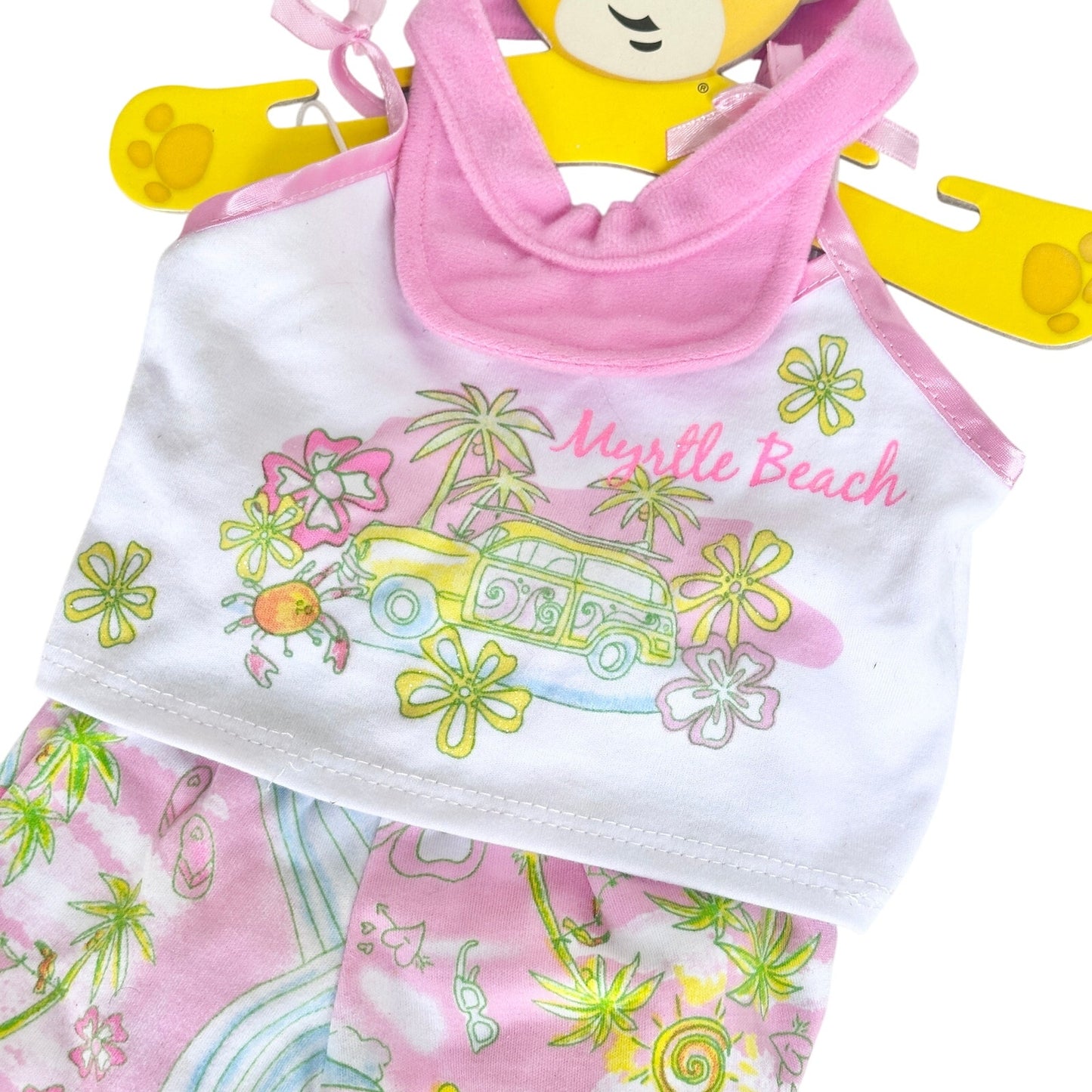 Build-A-Bear Myrtle Beach Shorts Tank Top Hat BAB Workshop Clothes Outfit 2000s