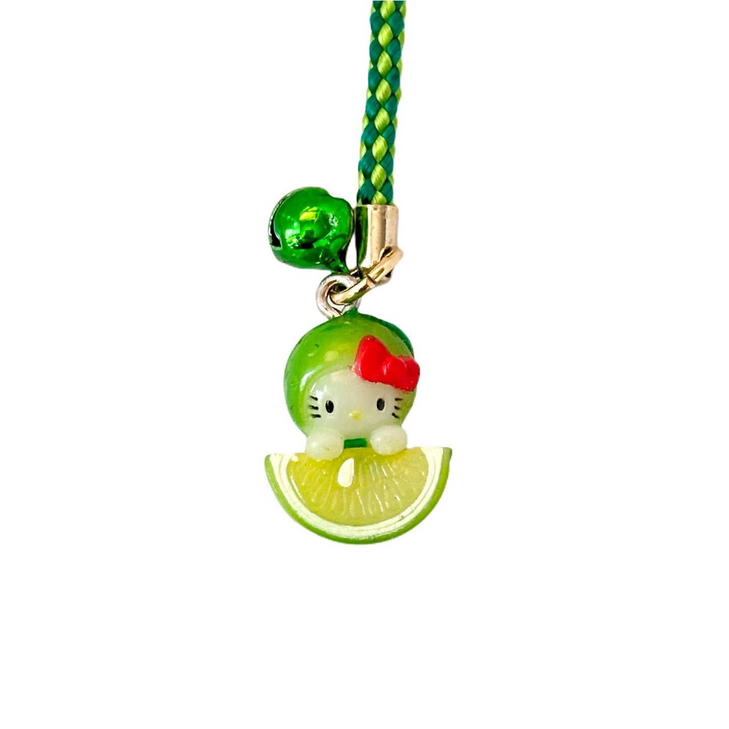 Hello Kitty Local Charm Lime Phone Strap