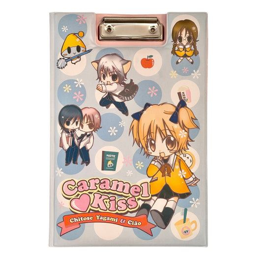 Ciao Caramel Kiss Manga Binder Folder Clip Board Stationery Chitose Yagami Meru