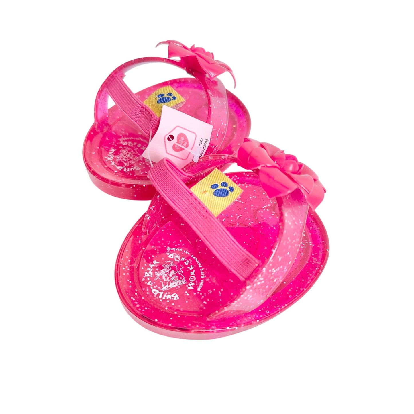 Build-A-Bear Pink Flower Sandels Flip Flops BAB Workshop Clothes Outfit 2000s