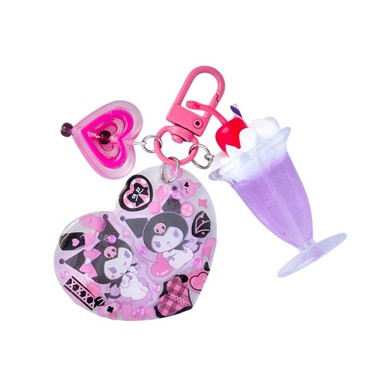 Kuromi Ice Cream Soda Bag Charm