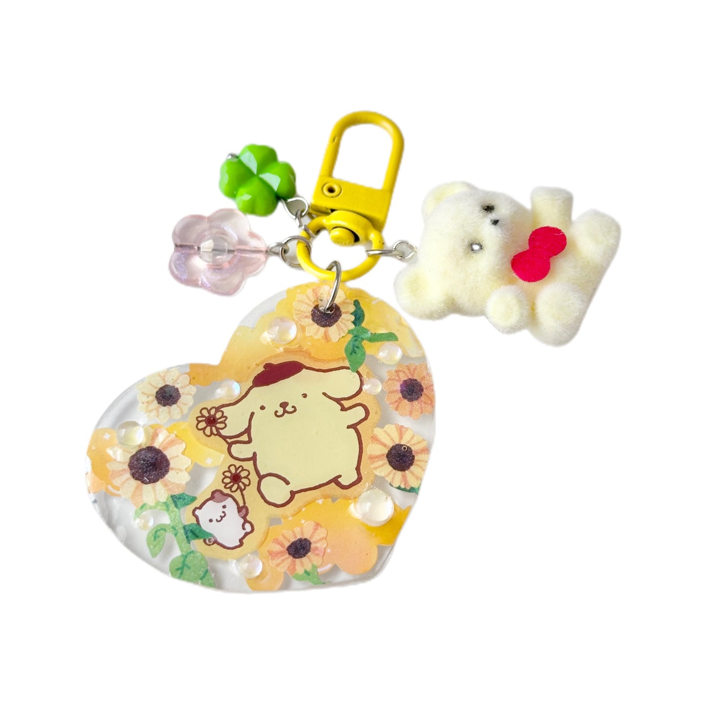 Pom Pom Purin Sunflower Charm