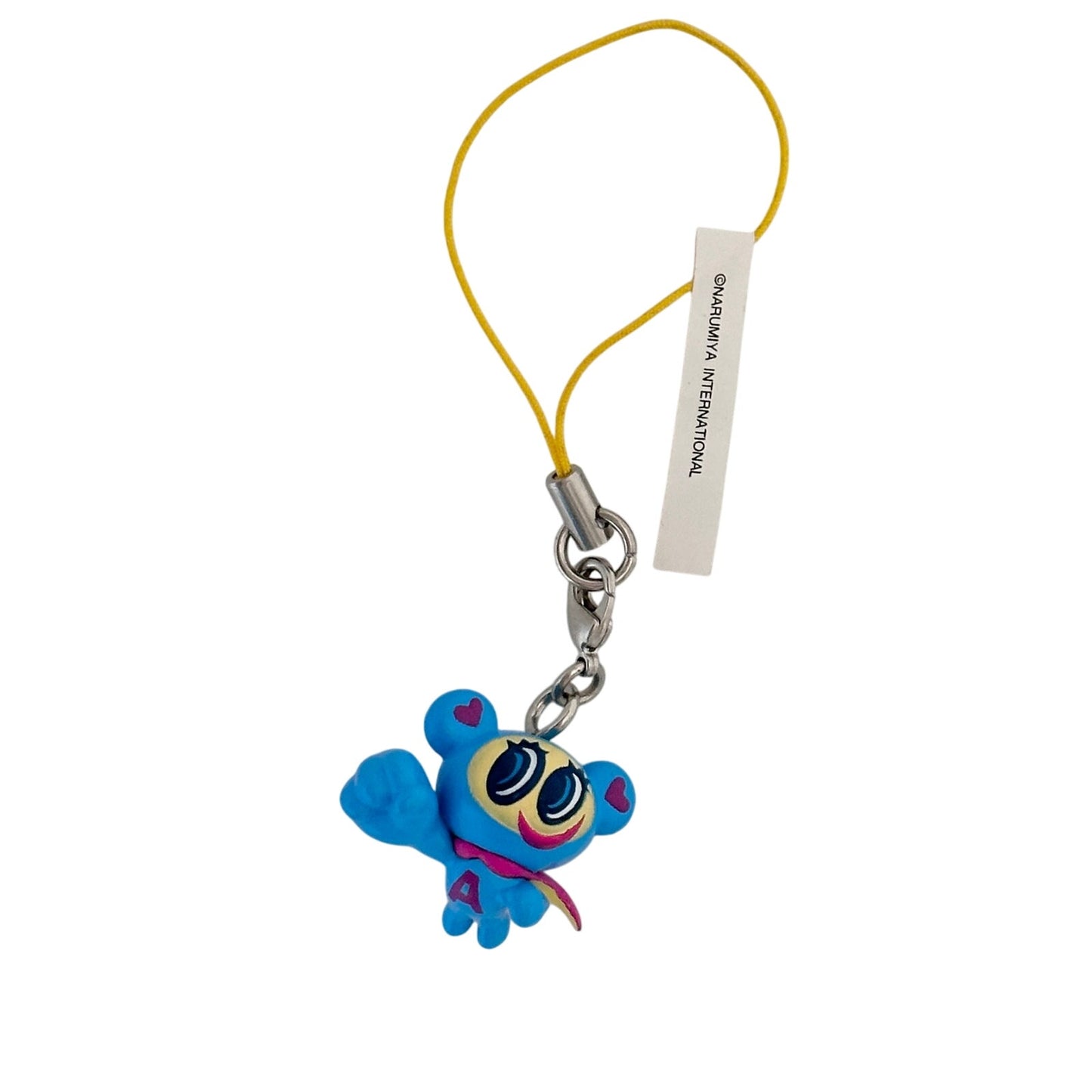 Angel Blue Nakamura-kun Charm Phone Strap RARE Heisei Retro Miniature