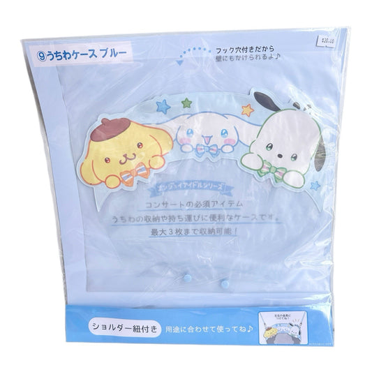 Sanrio Kuji Enjoy Idol Oshare Hand Fan Case Pompompurin Cinnamoroll Pochacco