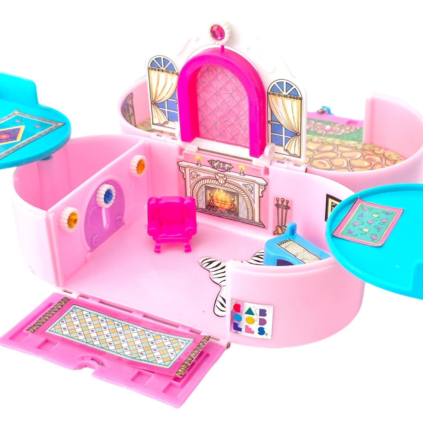 Vintage Polly Pocket Caboodle Jewel Mansion Playset 1993