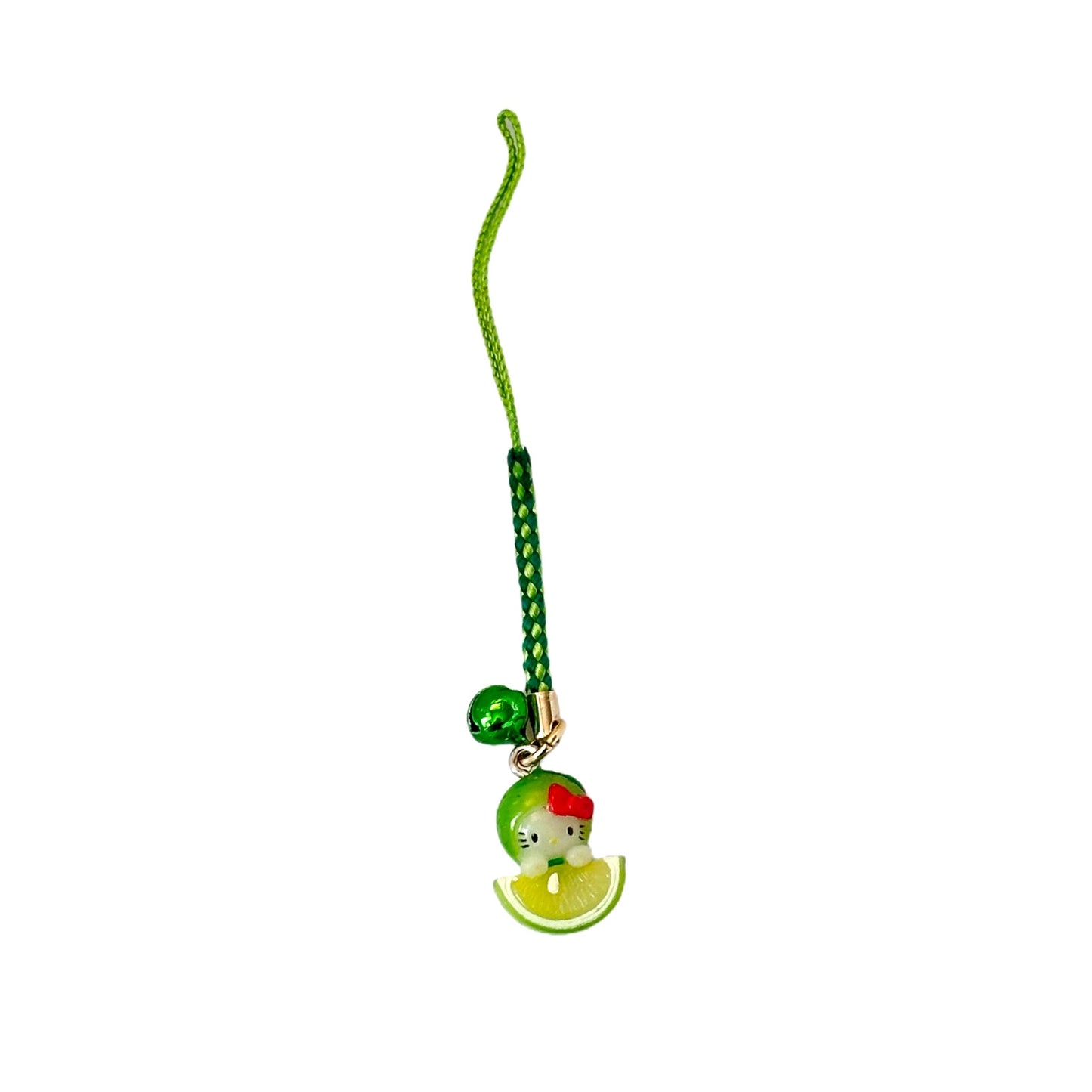 Hello Kitty Local Charm Lime Phone Strap