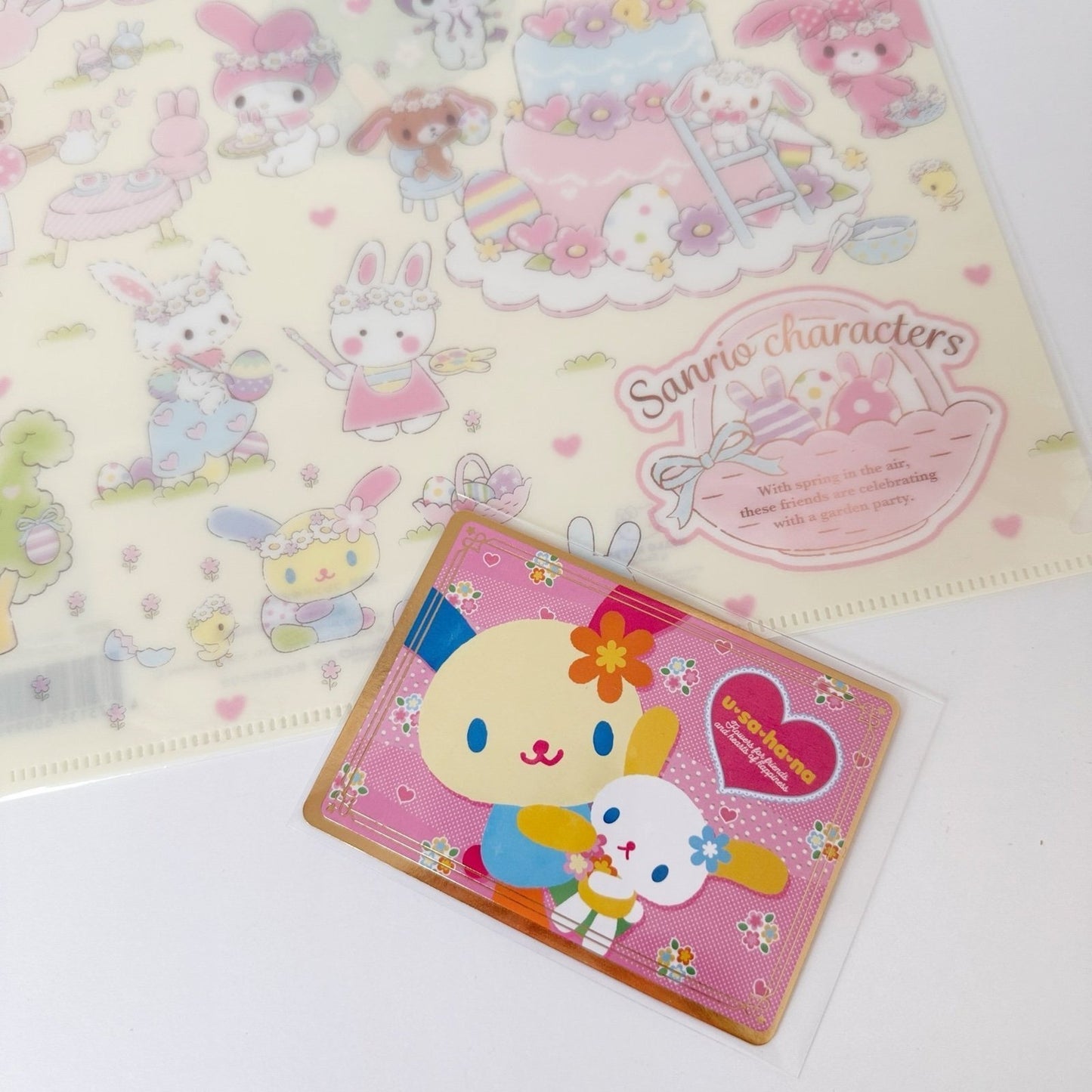 Sanrio Bunnies File Folder Usahana My Melody Kuromi Sugar Bunnies Easter Chum