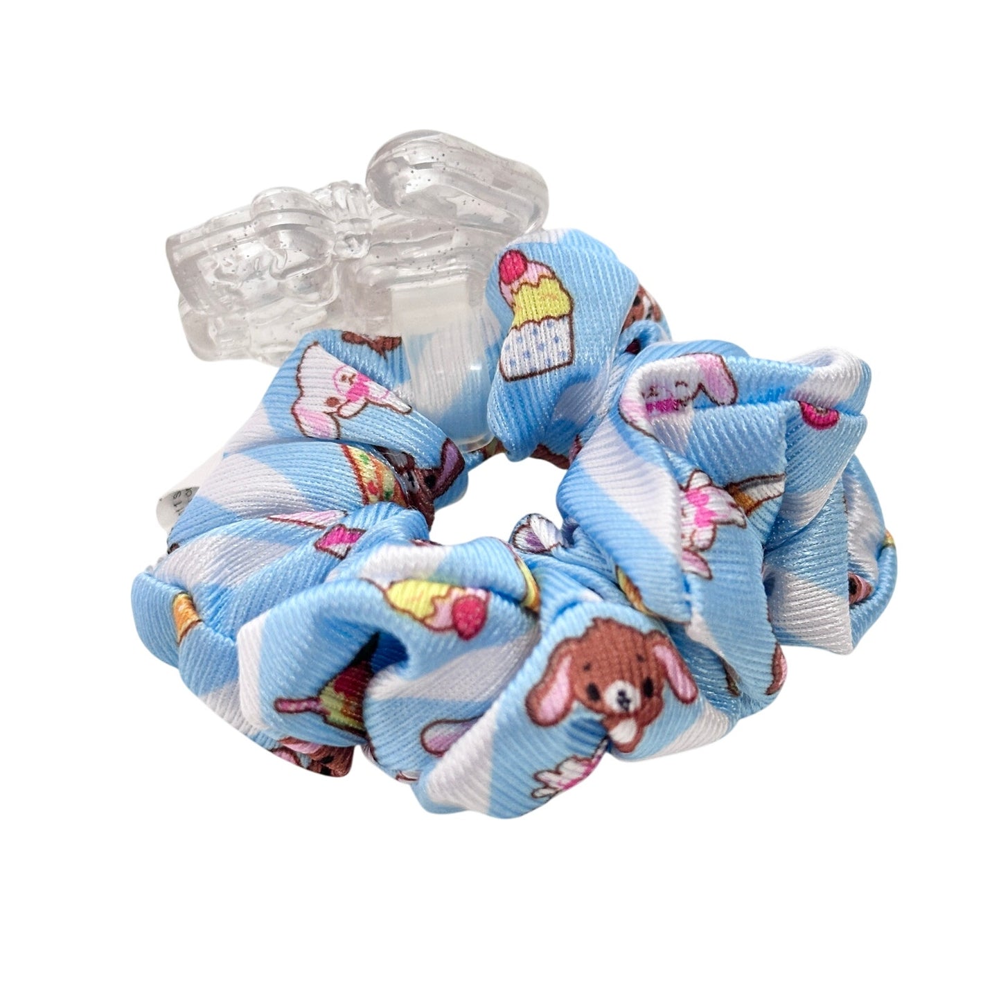 Sugar Bunnies Sanrio Mcdonalds Japan Scrunchie Hair Tie Satin Figure RARE
