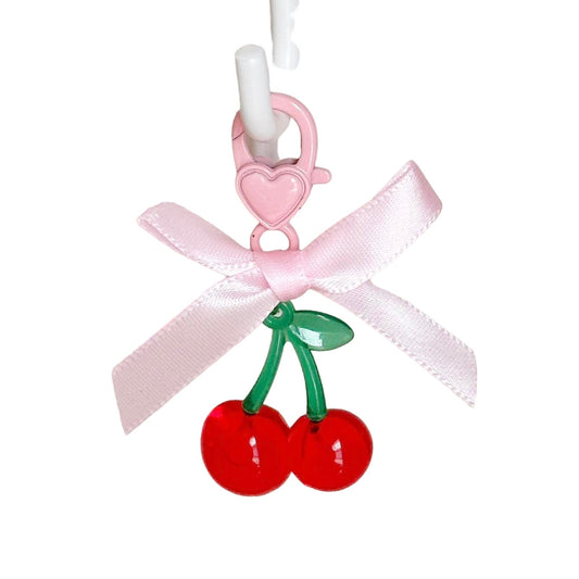 Little cherry bow charm