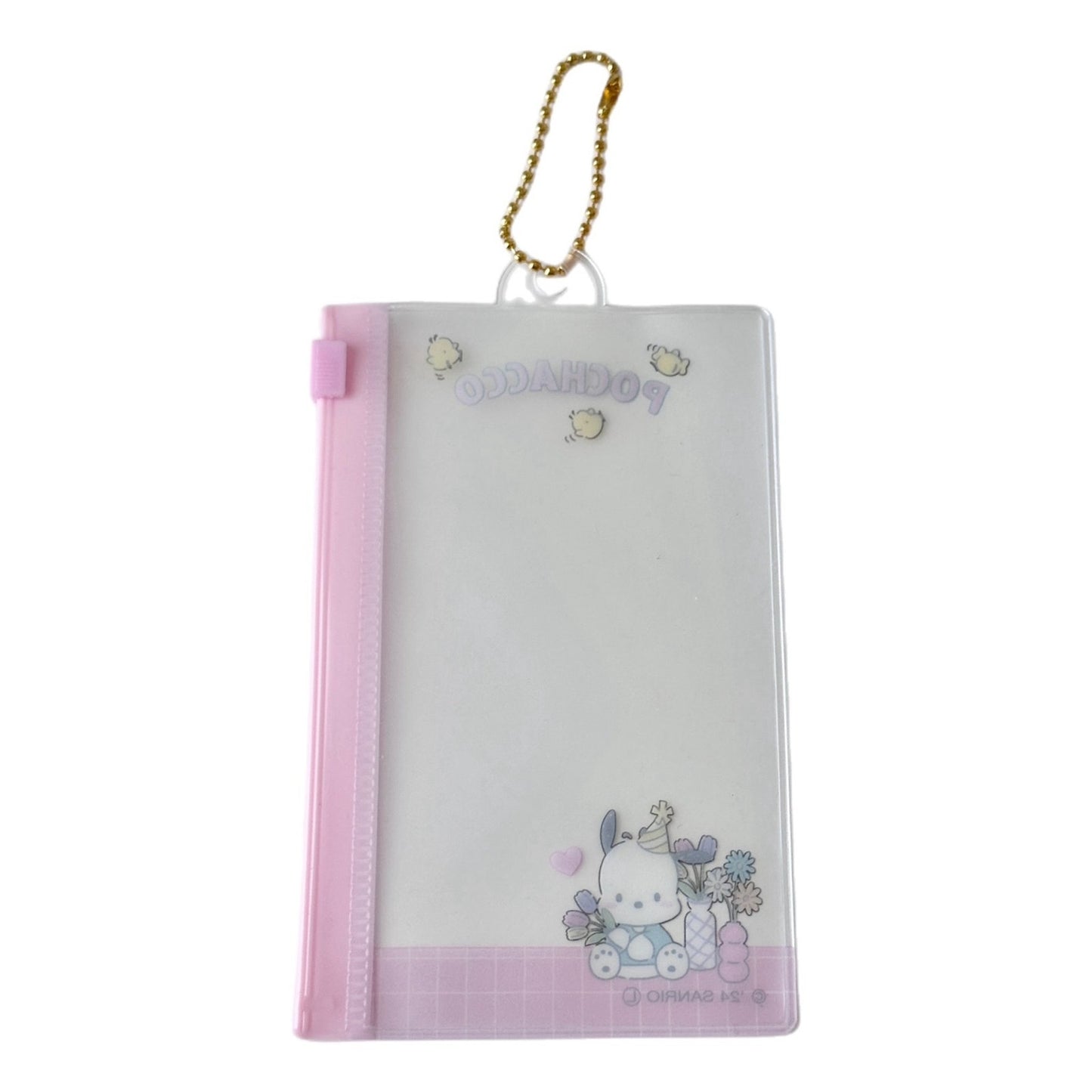 Pochacco Clear Zipper Toy Carrier Vinyl Bag Charm