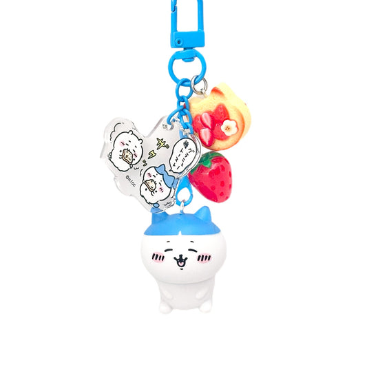 Chiikawa Hachiware Bag Charm Strawberry Toast