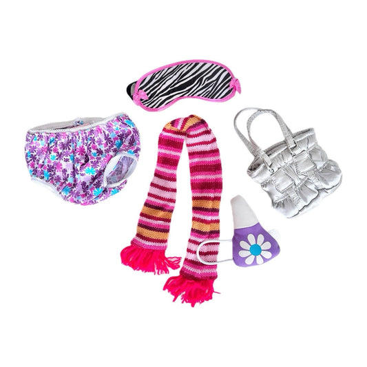 Build A Bear Workshop BABW Accessories Lot Scarf Purse Underwear Lava Lamp