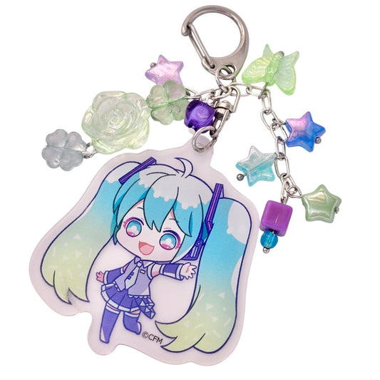 Hatsune Miku Beaded Bag Charm