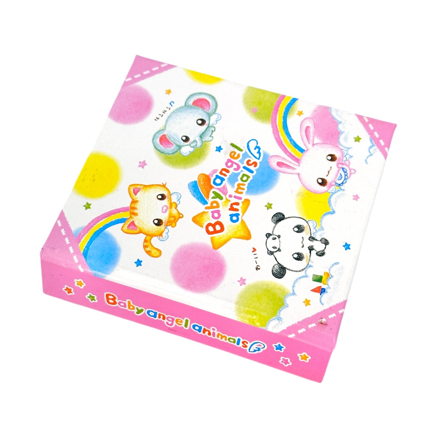 Baby Angel Animals Memo Pad Heisei Retro Vintage Kawaii Bear Bunny Cat