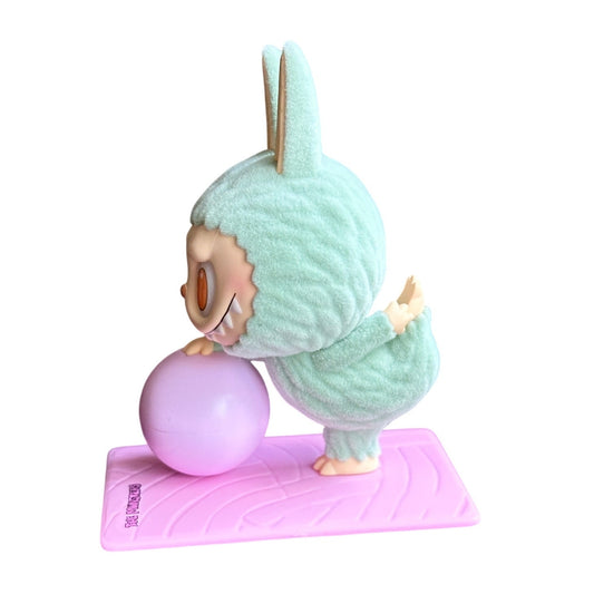 POP MART: THE MONSTERS Lazy Yoga Series Blind Box Flocked Figure Open ZONE OUT