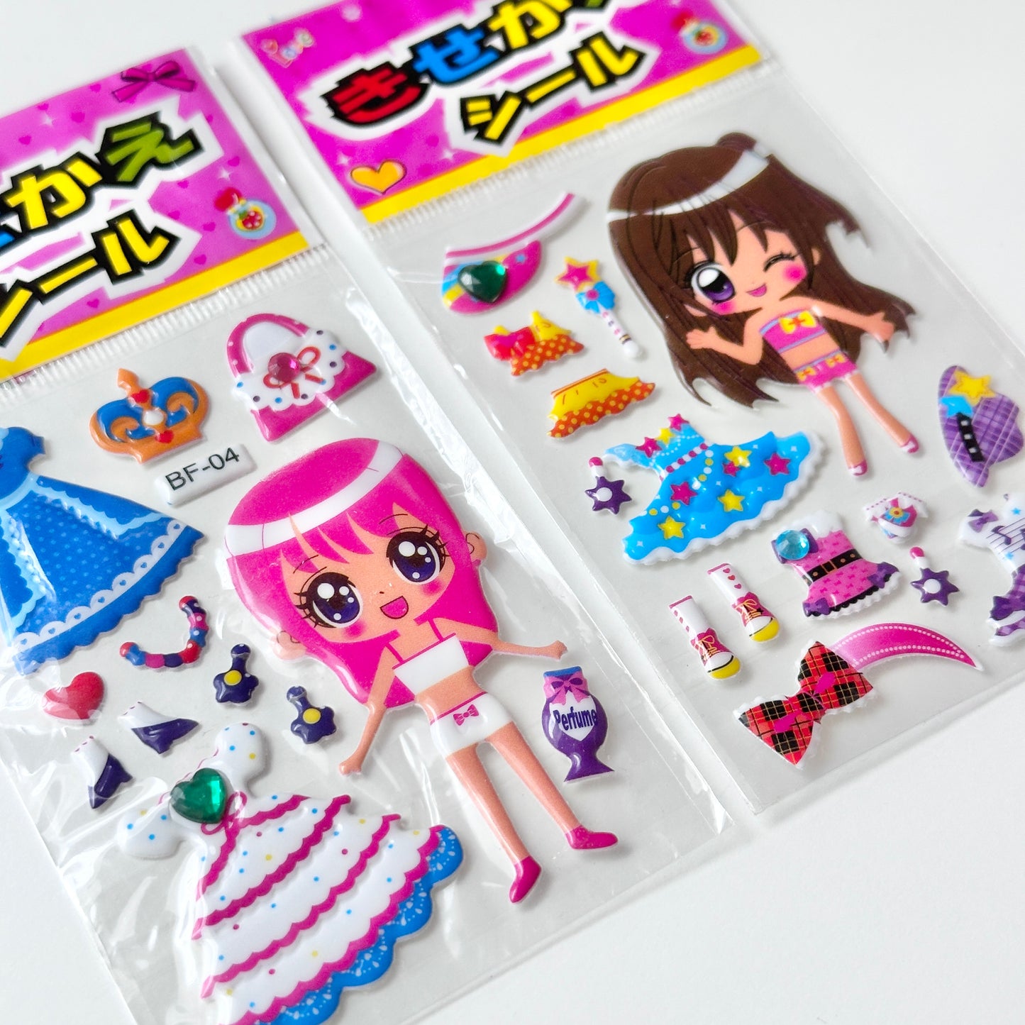 Dress Up Doll 3D Stickers